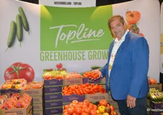 Dino Dilaudo with TopLine - Westmoreland Sales shows San Marzano style Roma tomatoes. The majority of the company's business is food retail, but because of the consistency in quality and supply of greenhouse grown produce, the company feels it can make a difference in the foodservice segment.